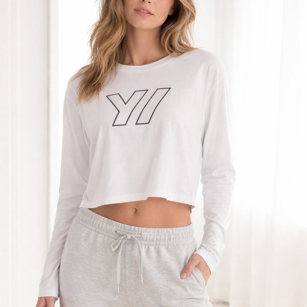 James Perse YOSEMITE Performance Cropped Tee Pink size 2